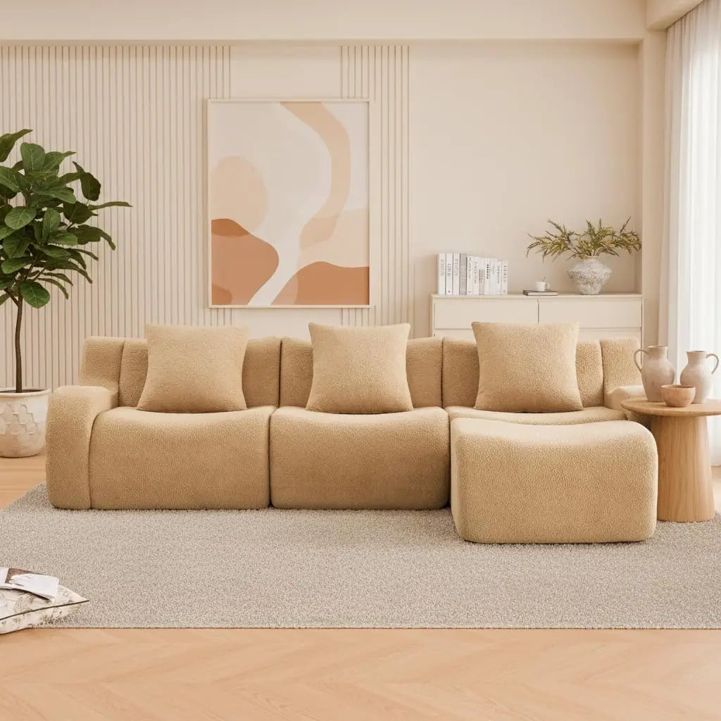 Modular L Shaped Sectional Sofa for Modern Living Rooms