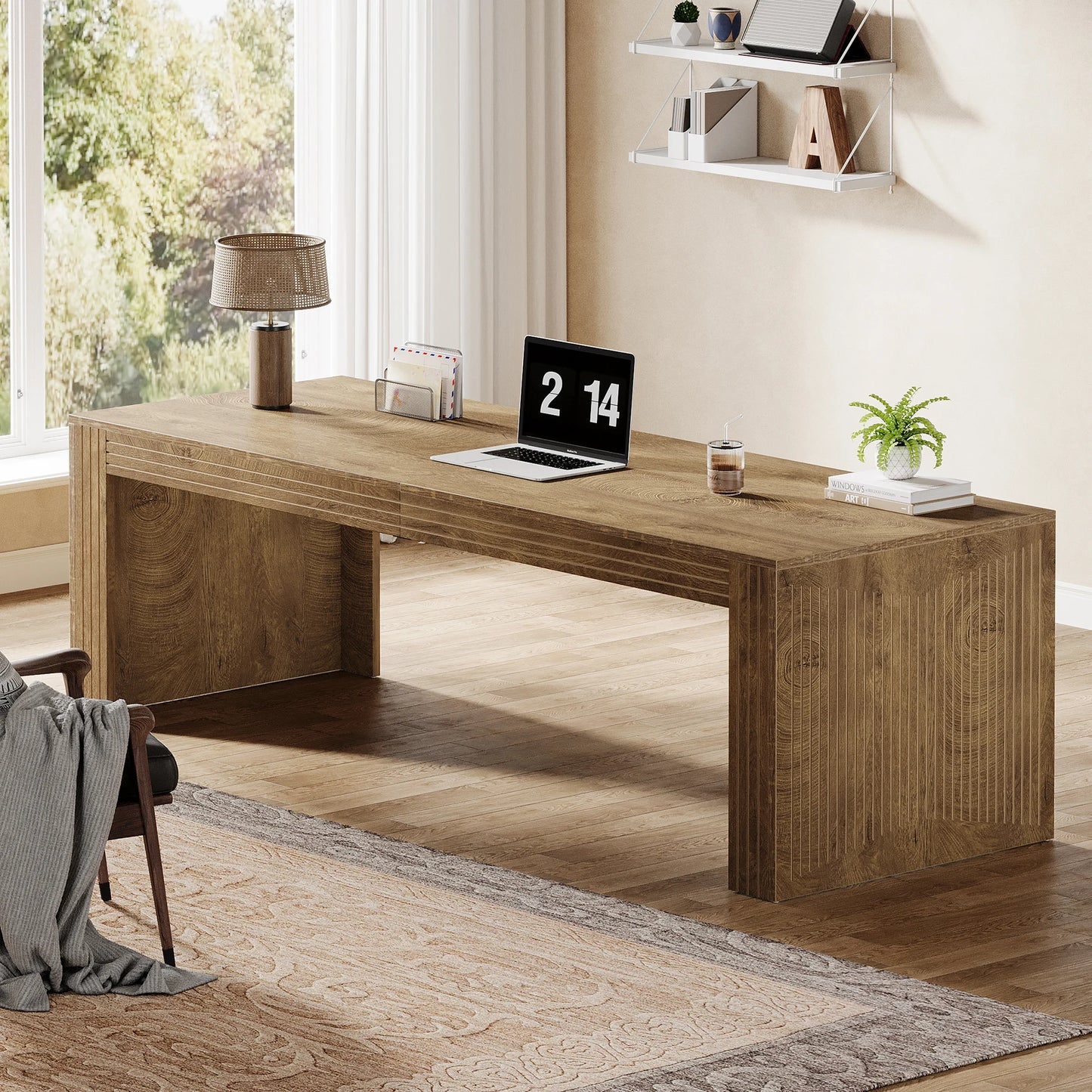 Tribesigns Home Office Desk For Two Person Computer Setup