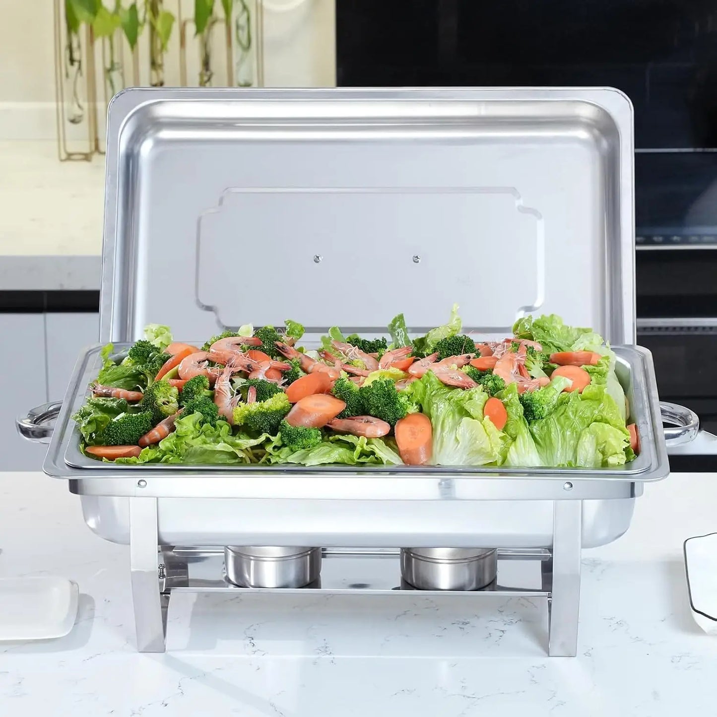 NONEDinnerware Chafing Dish Buffet Set Stainless Steel Electric Food Warmer