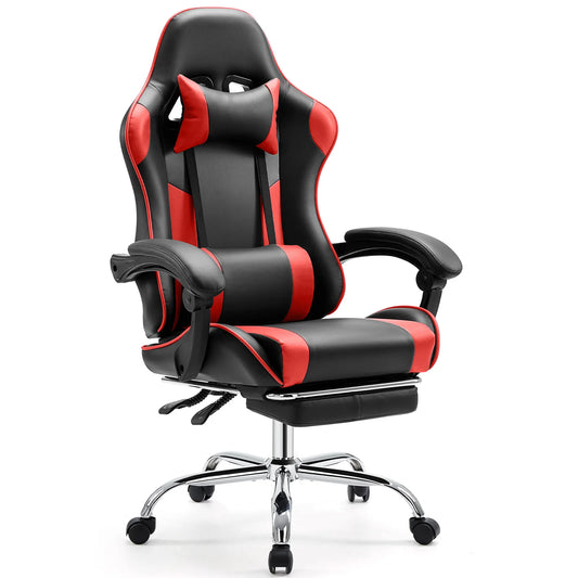 JHK Ergonomic Racing Gaming Chair With Headrest And Lumbar Support