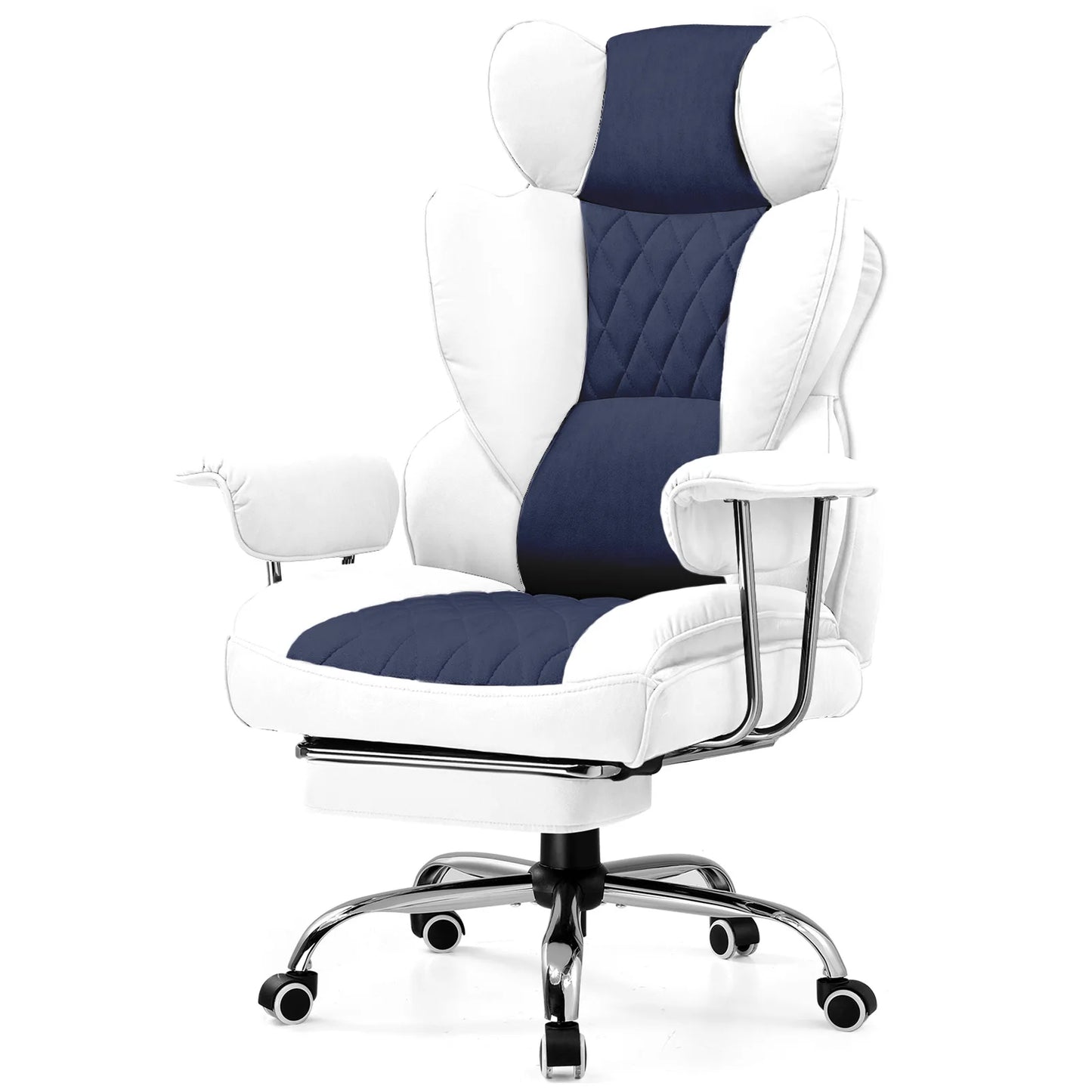 COMHOMA Ergonomic Office Chair With Pocket Spring Lumbar Support Footrest