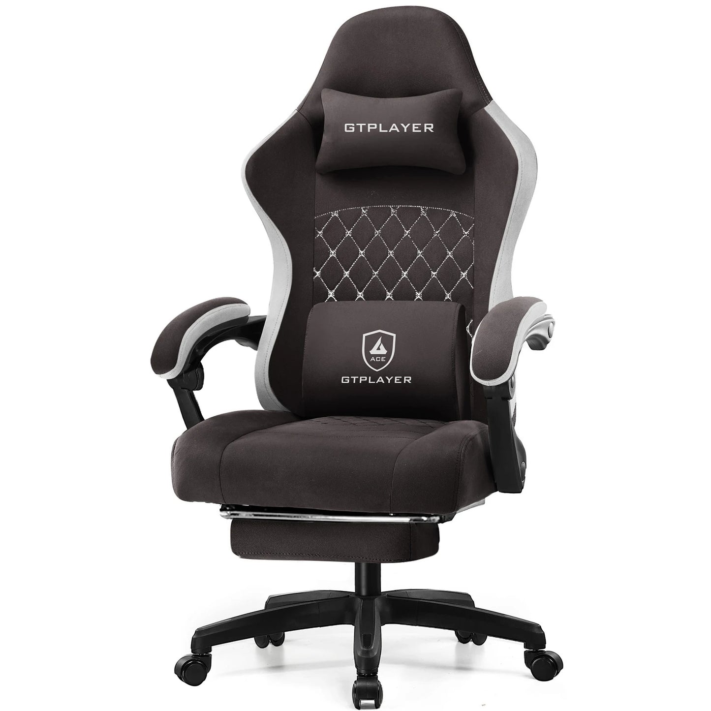 GTPLAYER Gaming Chair With Pocket Spring Cushion And Footrest Ergonomic