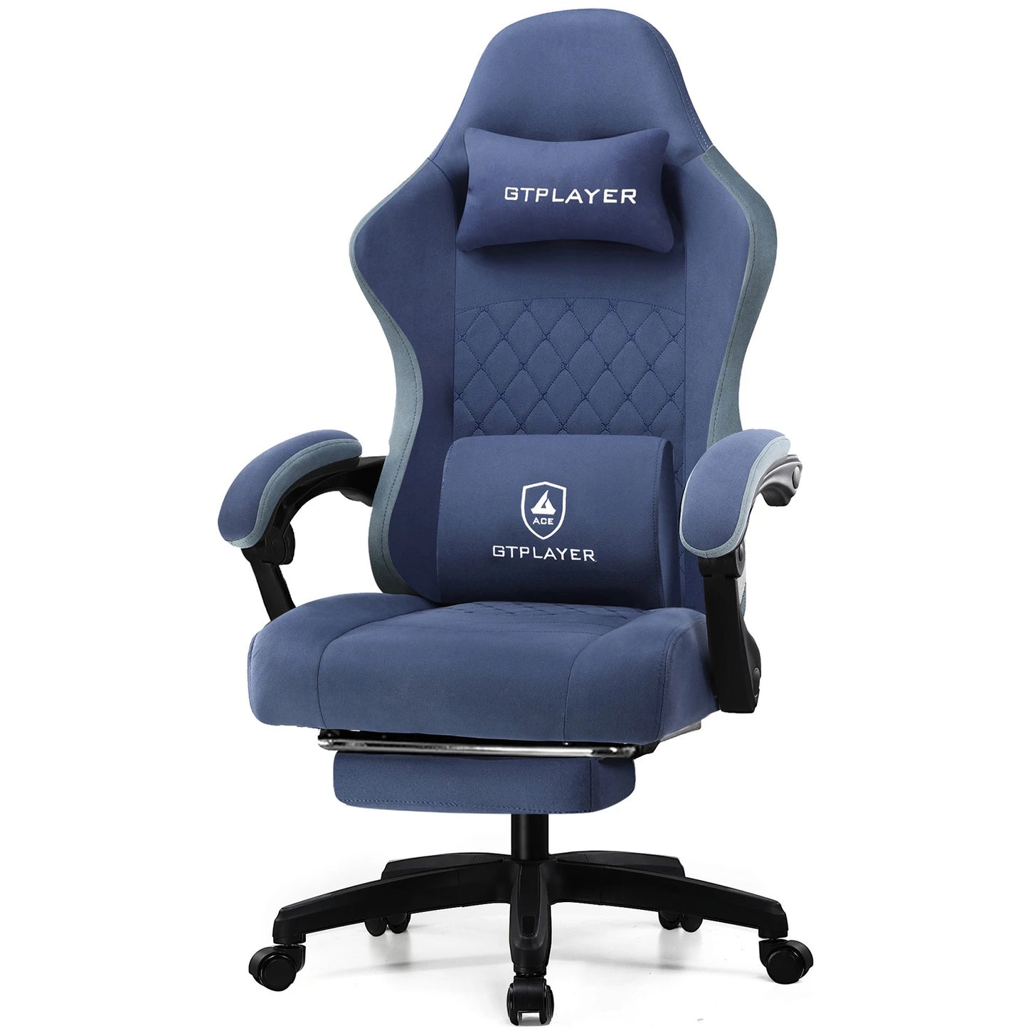 GTPLAYER Gaming Chair With Pocket Spring Cushion And Footrest Ergonomic