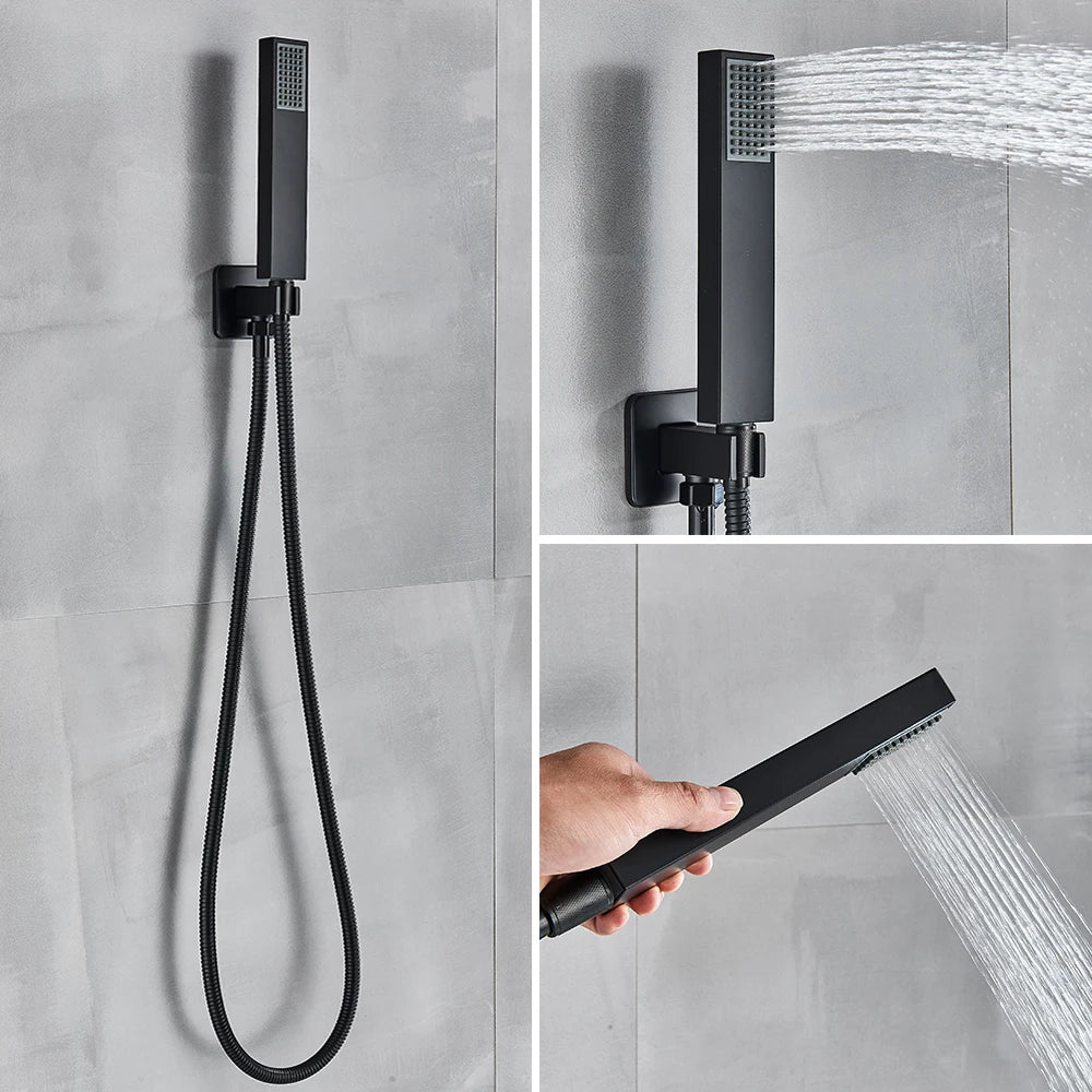Rozin RZ6028 Wall Mounted Rainfall Shower System Stainless Steel
