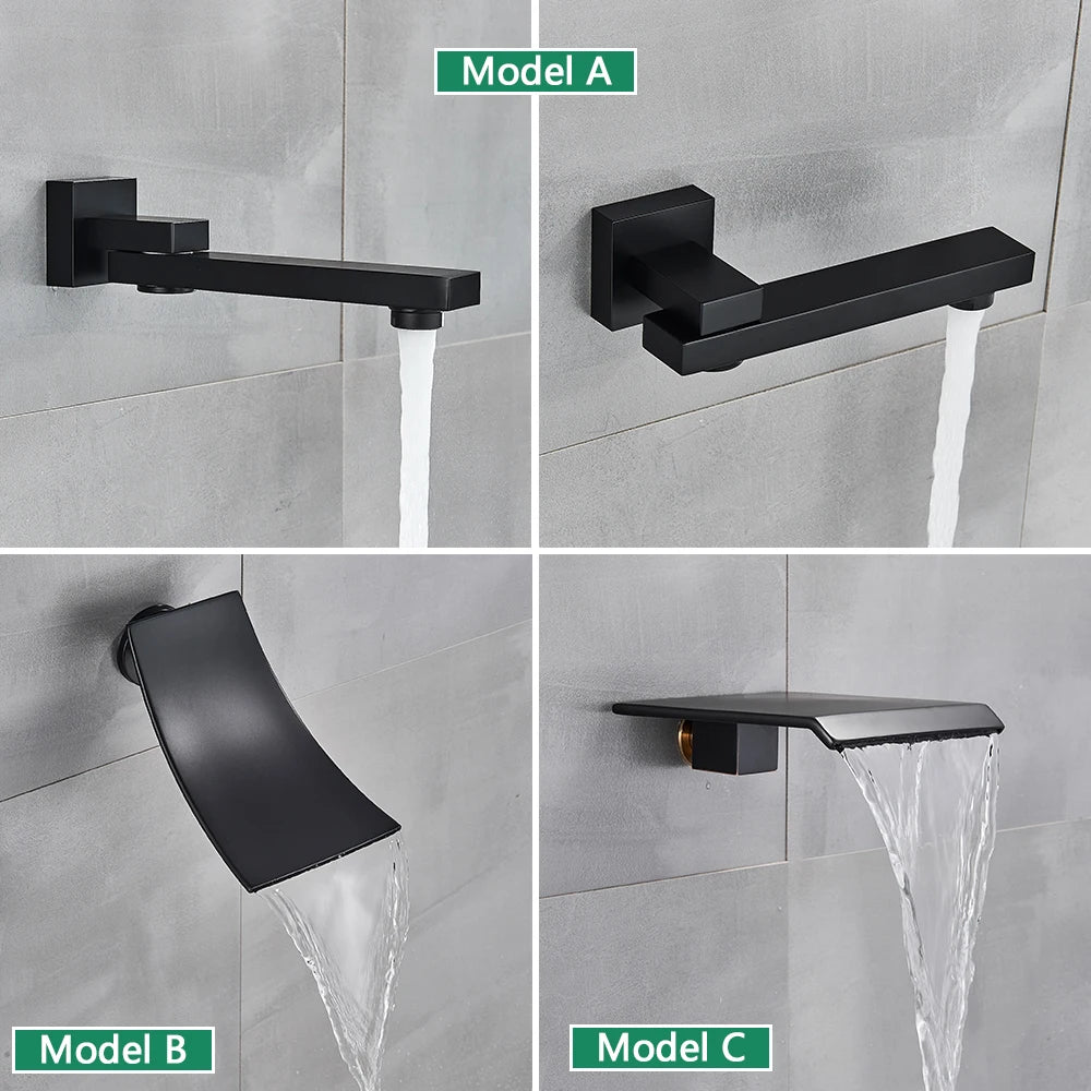 Rozin RZ6028 Wall Mounted Rainfall Shower System Stainless Steel