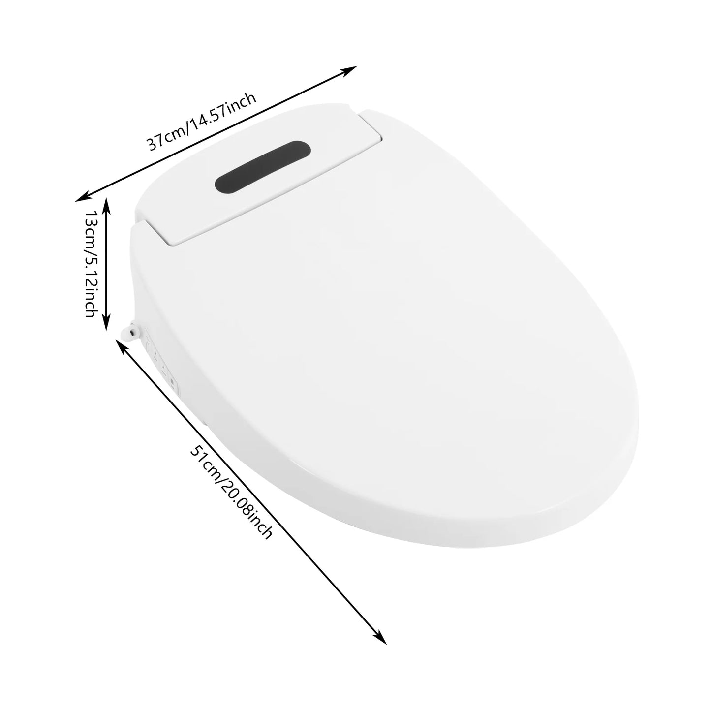 Intelligent Electric Bidet Toilet Seat With Remote Control And Self-Cleaning