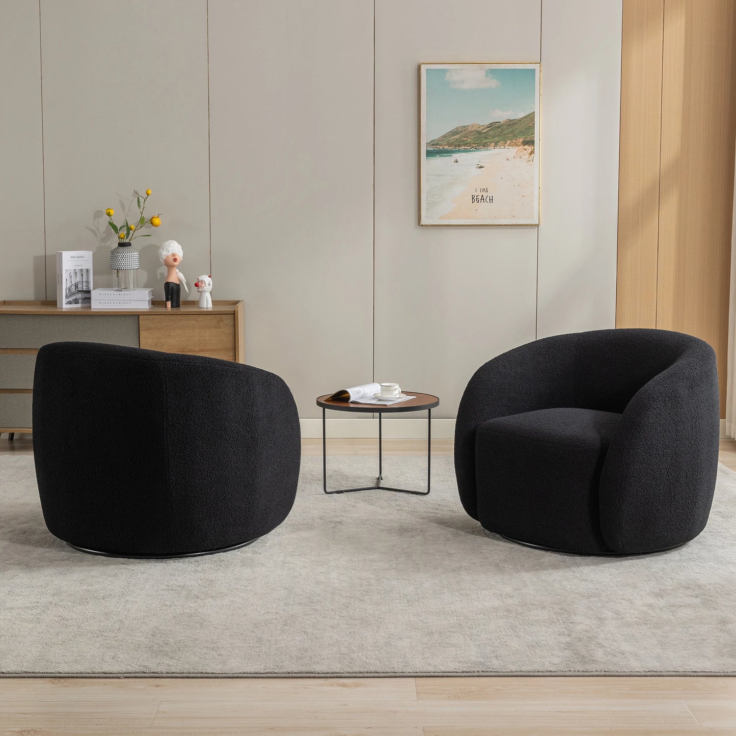 Velvet Swivel Accent Armchairs Set Of 2 For Living Room