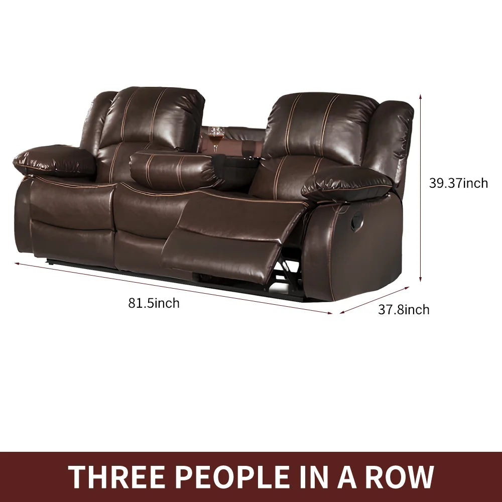Power Loveseat Recliner Sofa Theater Seating Zero Gravity Electric Console