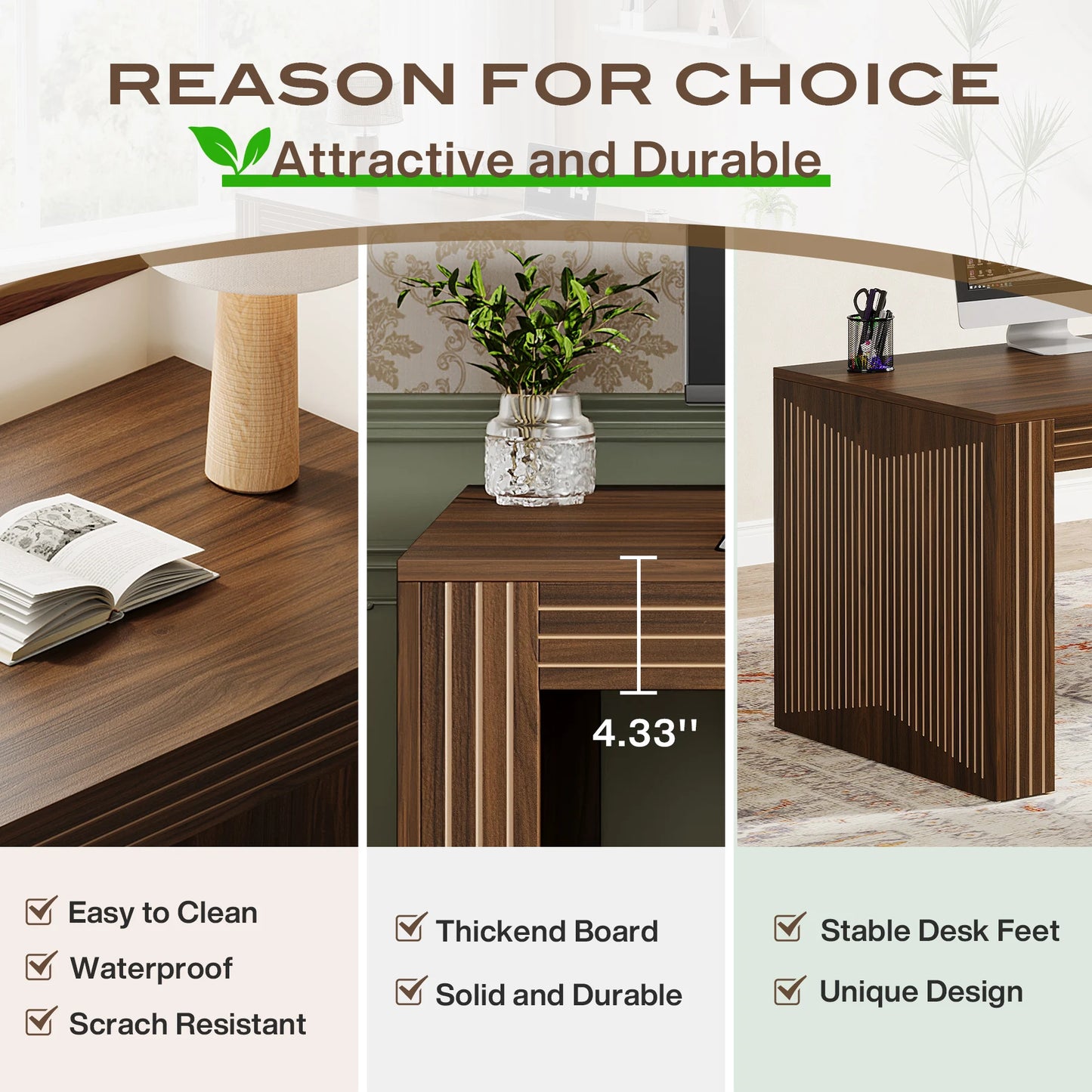 Tribesigns Home Office Desk For Two Person Computer Setup