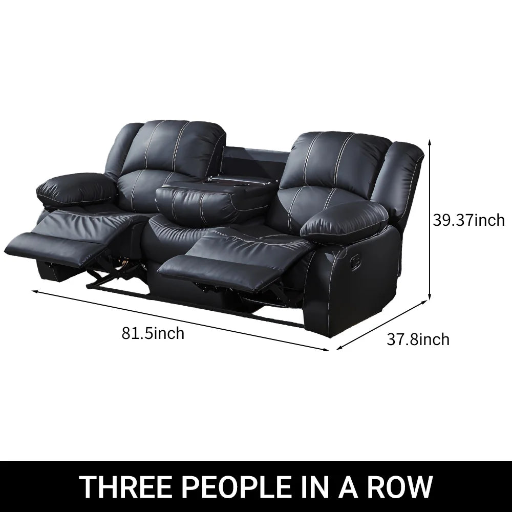 Power Loveseat Recliner Sofa Theater Seating Zero Gravity Electric Console