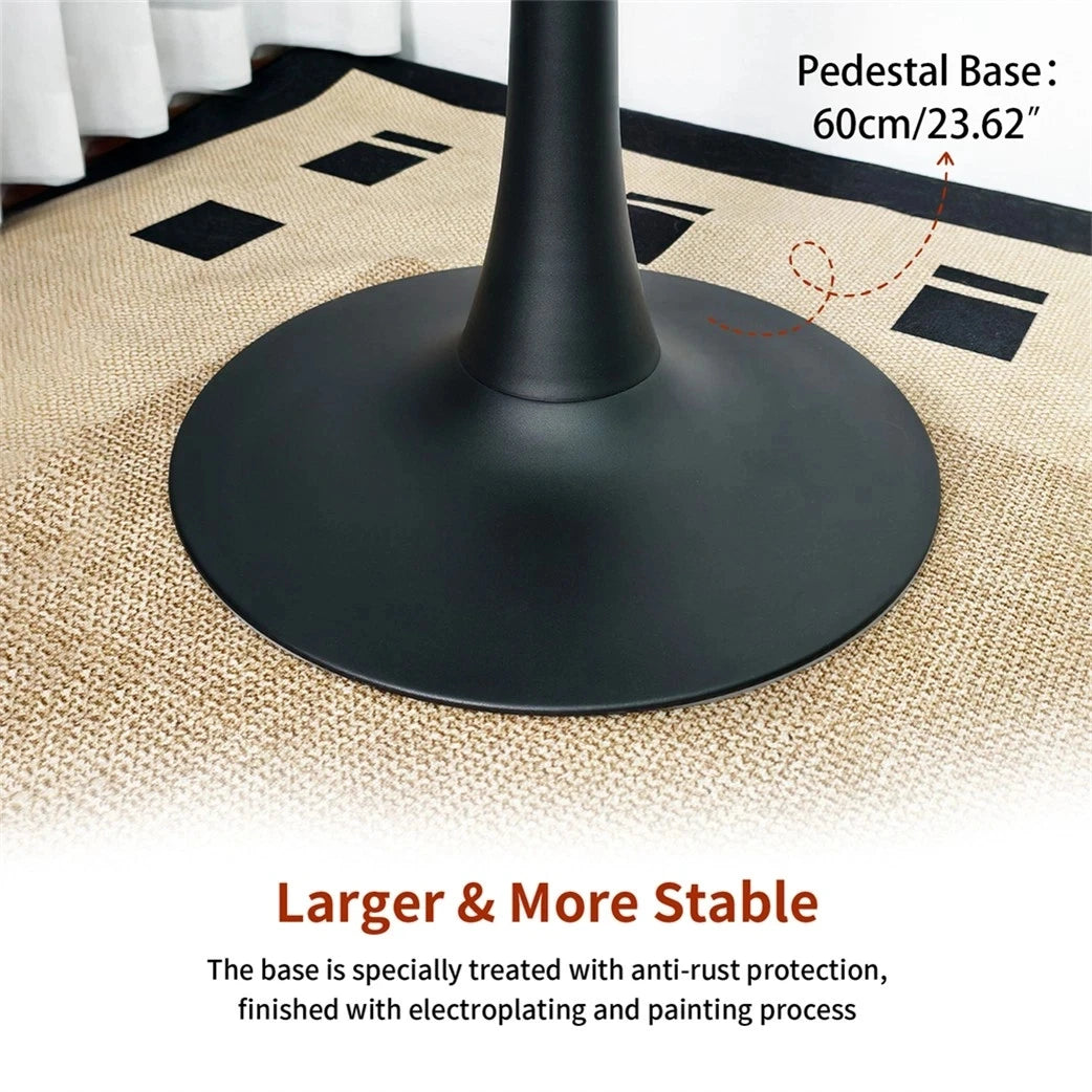 Wisfor Modern Round Bar Table With Sintered Stone Top