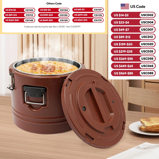 Stainless Steel Food Warmer Insulated Carrier For Hot Or Cold