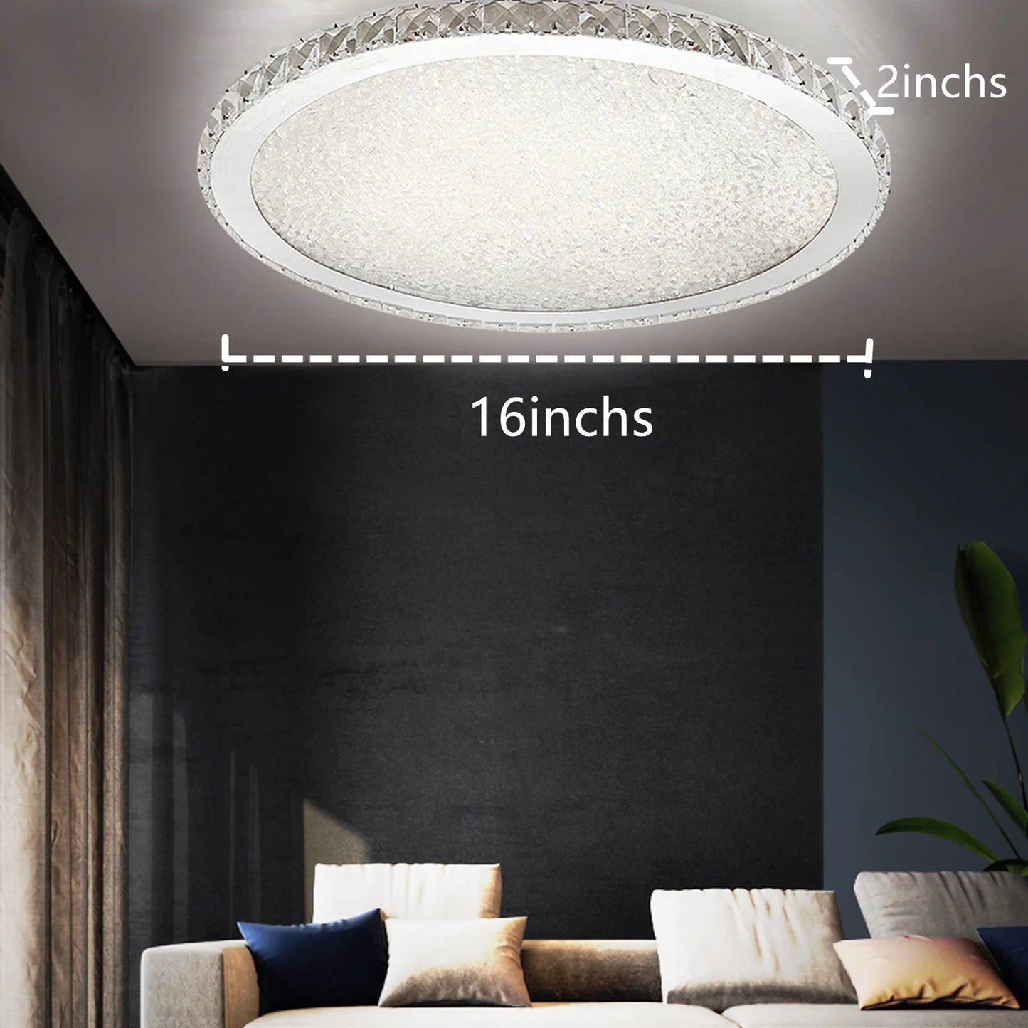 LOYALHEARTDY Modern Crystal LED Ceiling Light Pendant Chandelier