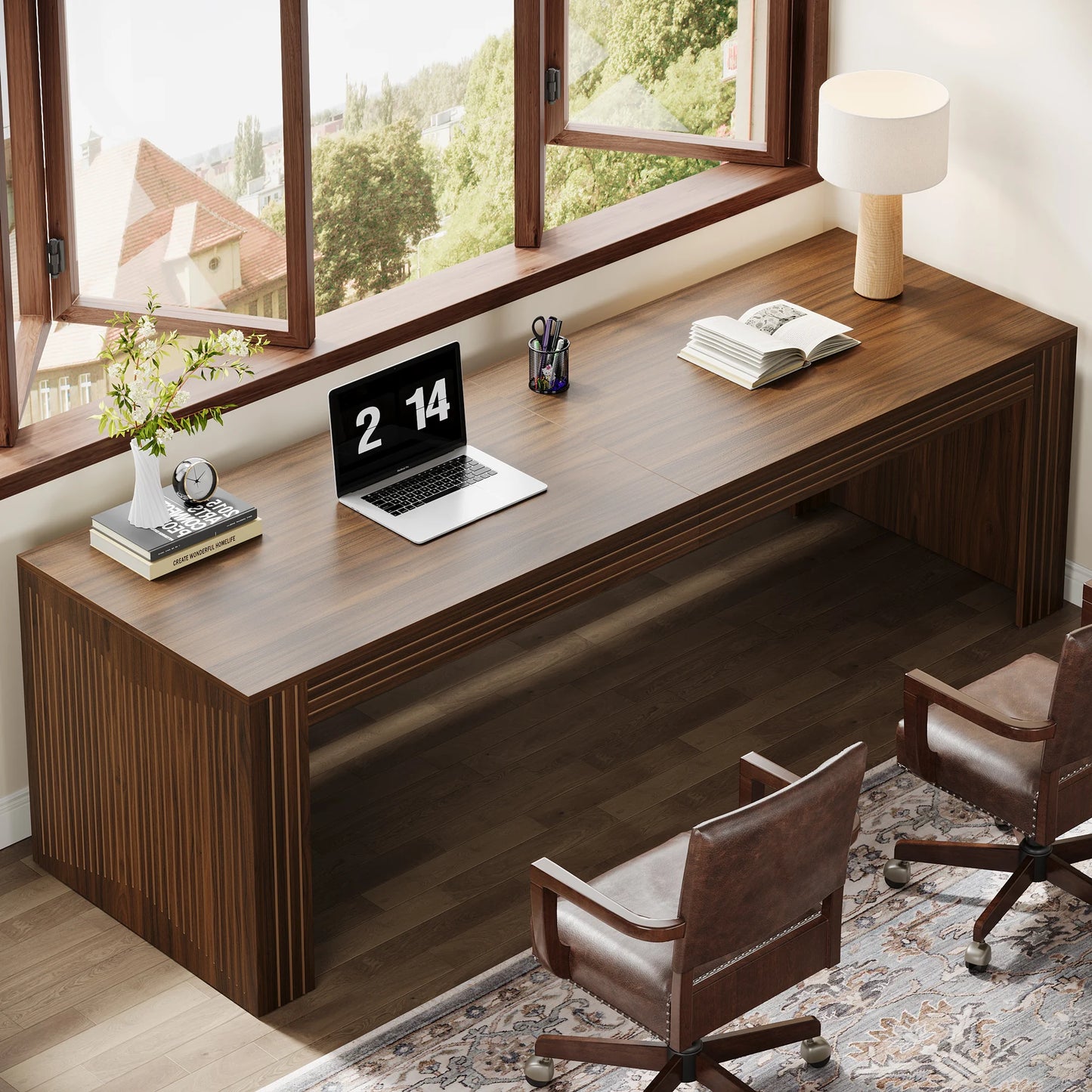 Tribesigns Home Office Desk For Two Person Computer Setup