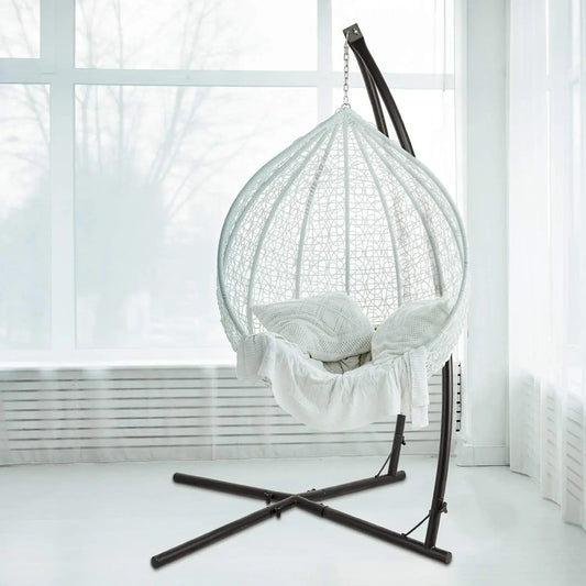 Heavy Duty Metal Hanging Chair Hammock C Stand Outdoor Swing