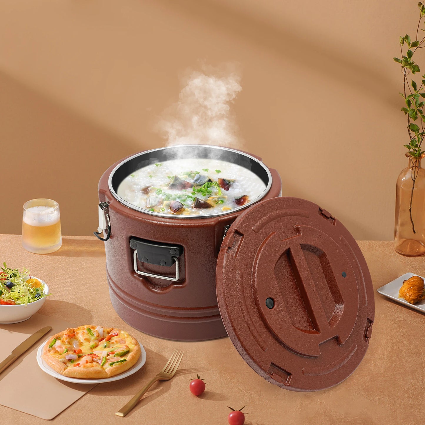 Stainless Steel Food Warmer Insulated Carrier For Hot Or Cold