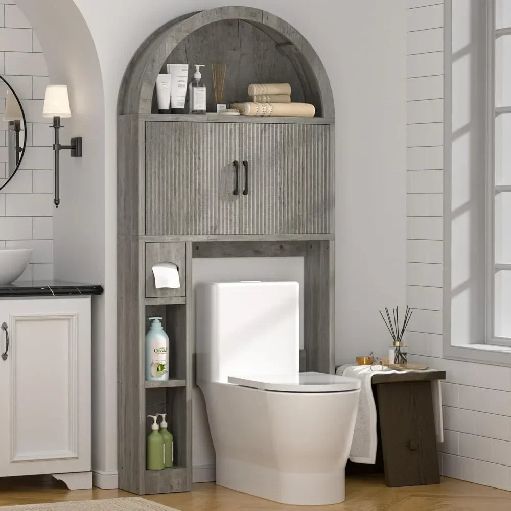 Over Toilet Storage Cabinet Freestanding Bathroom Organizer