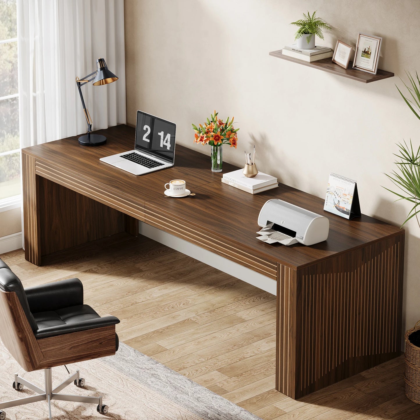 Tribesigns Home Office Desk For Two Person Computer Setup