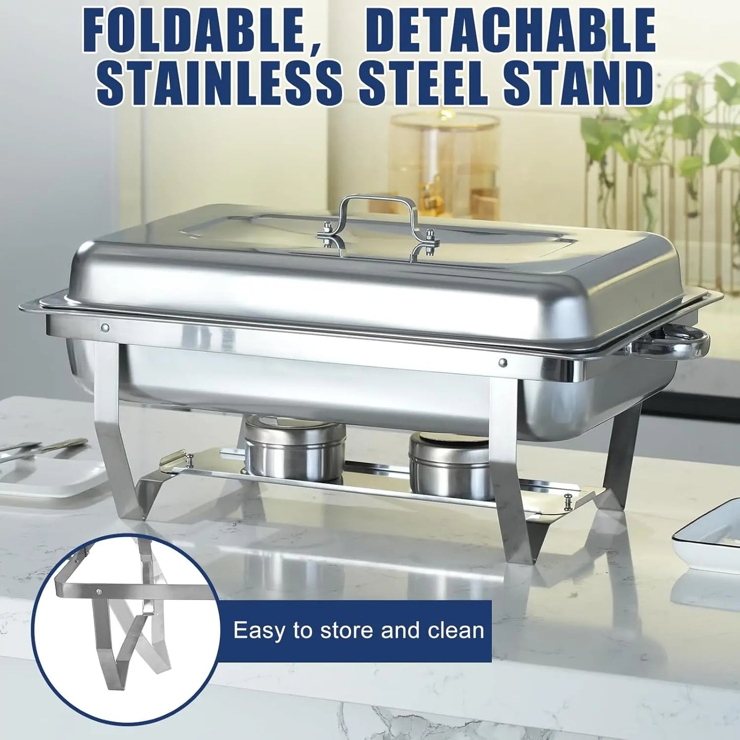 NONEDinnerware Chafing Dish Buffet Set Stainless Steel Electric Food Warmer
