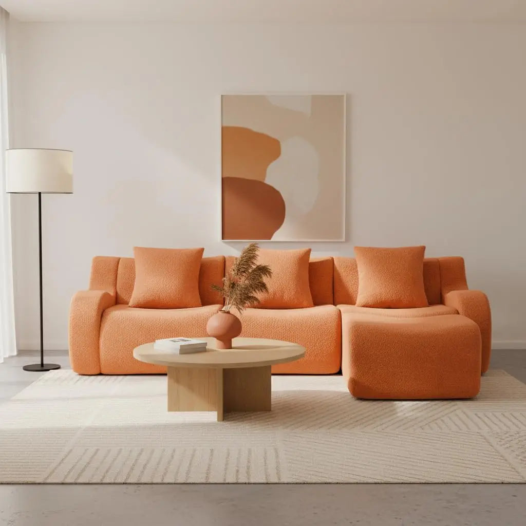 Modular L Shaped Sectional Sofa for Modern Living Rooms
