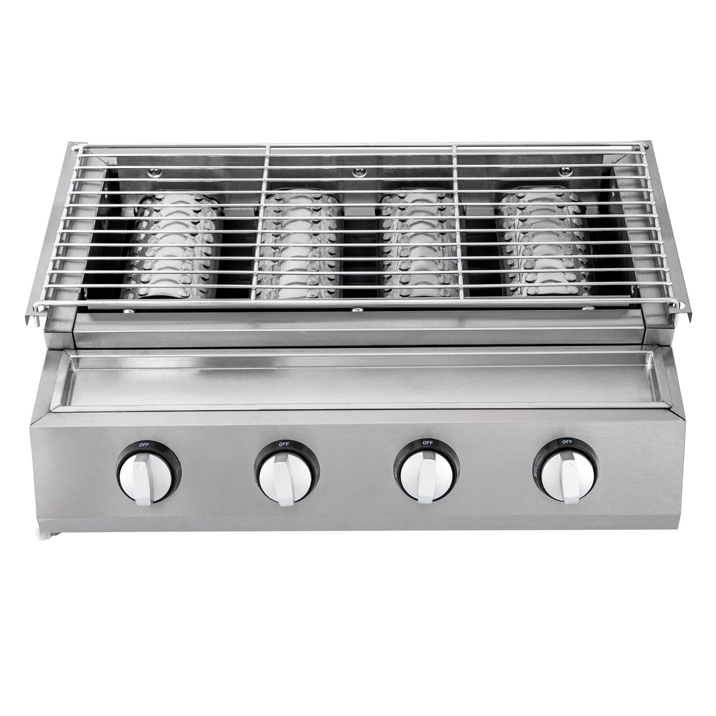 Professional 4 Burner Stainless Steel Portable Gas Grill Smokeless BBQ