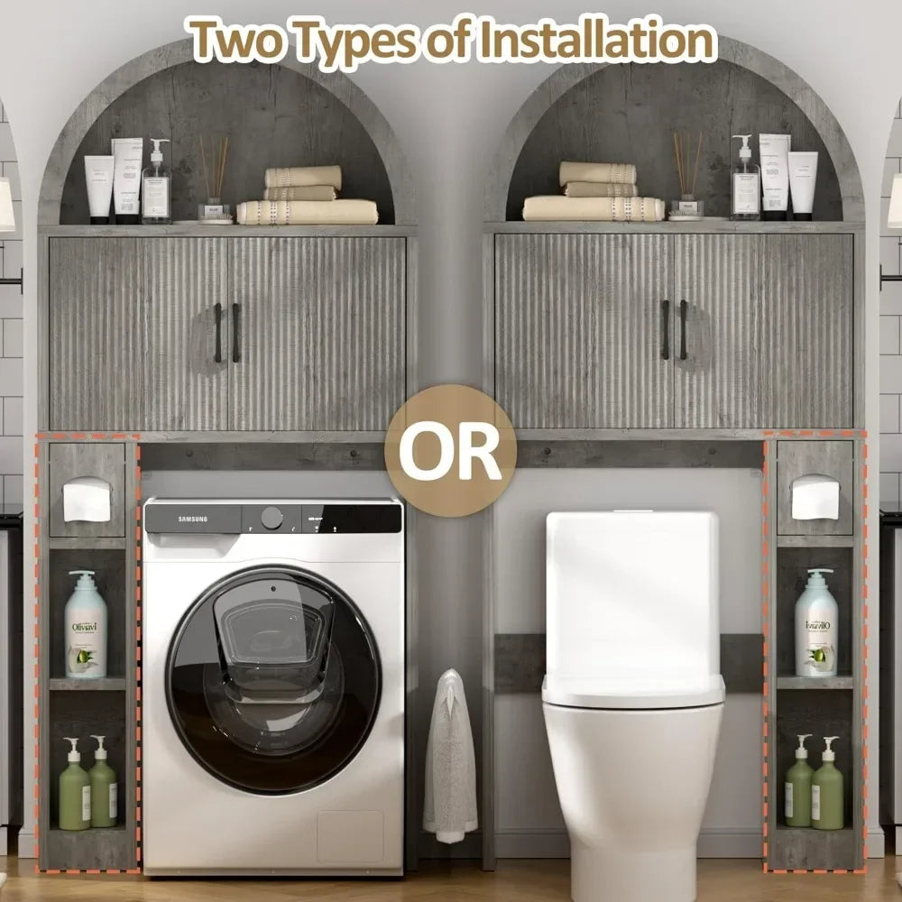 Over Toilet Storage Cabinet Freestanding Bathroom Organizer