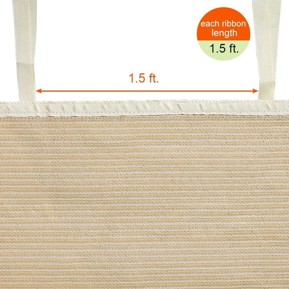 NONECN Shade Sail 90 Percent UV Rays With Ready Tie