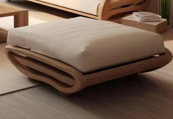 Minimalist Wooden Sofa With Modern Three Seater Design