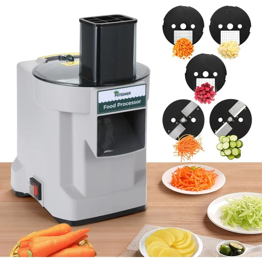 DAFIFY Electric Vegetable Chopper 5 In 1 Commercial Processor