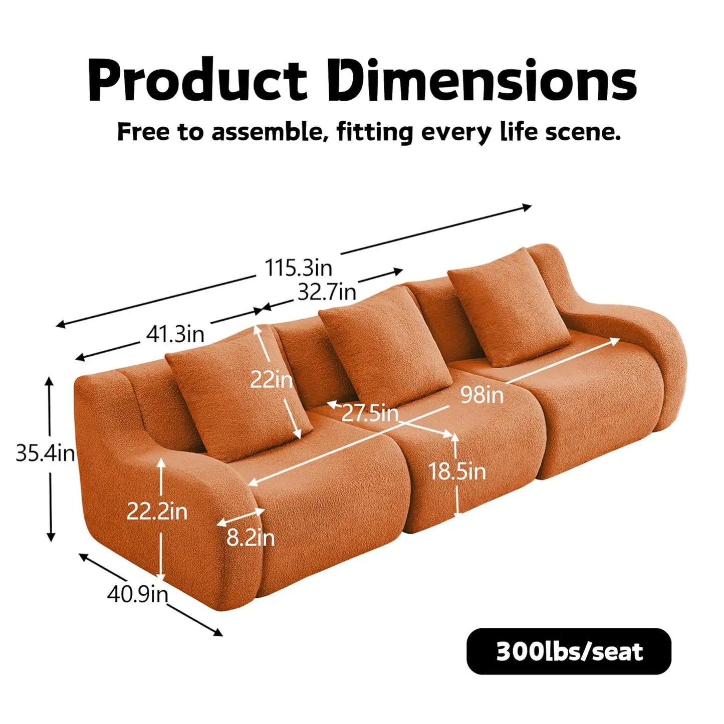 Modular L Shaped Sectional Sofa for Modern Living Rooms