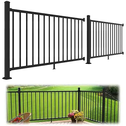 Aluminum Deck Railing Kit Outdoor Porch Railings Snap Fit Design