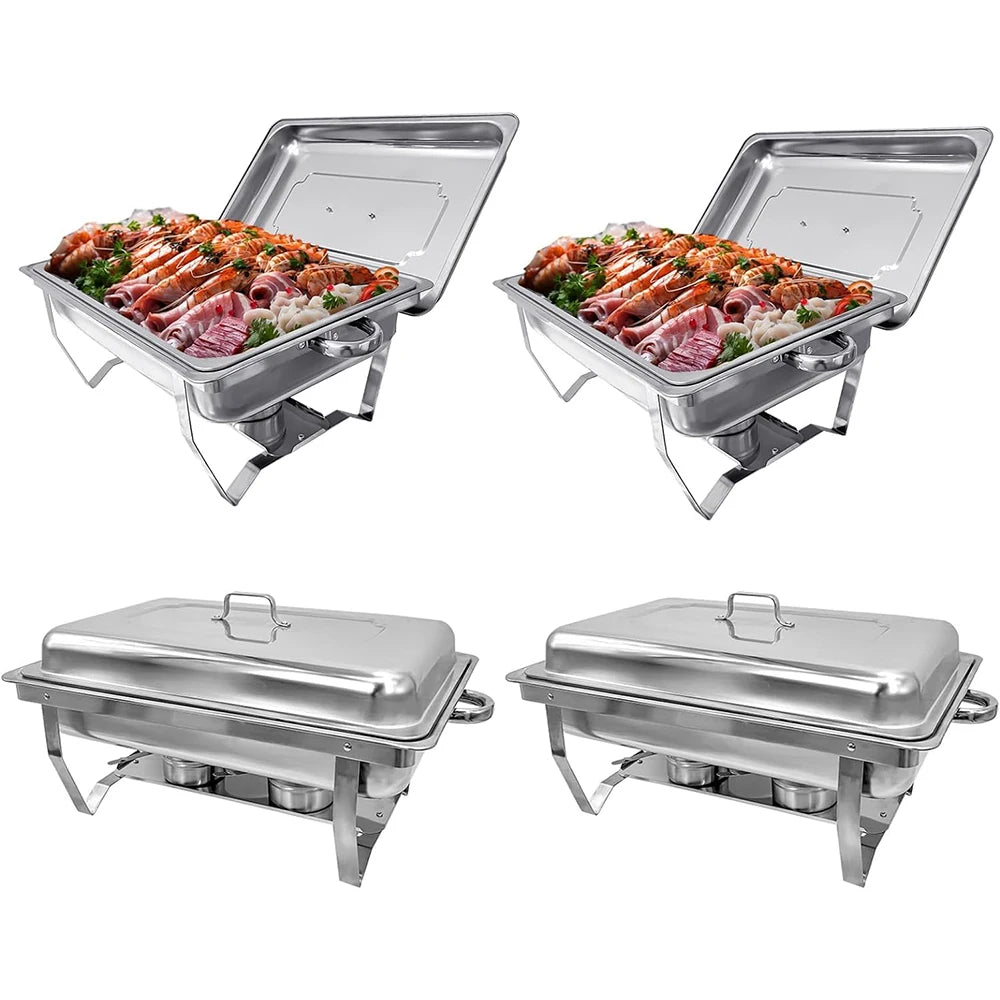 NONEDinnerware Chafing Dish Buffet Set Stainless Steel Electric Food Warmer