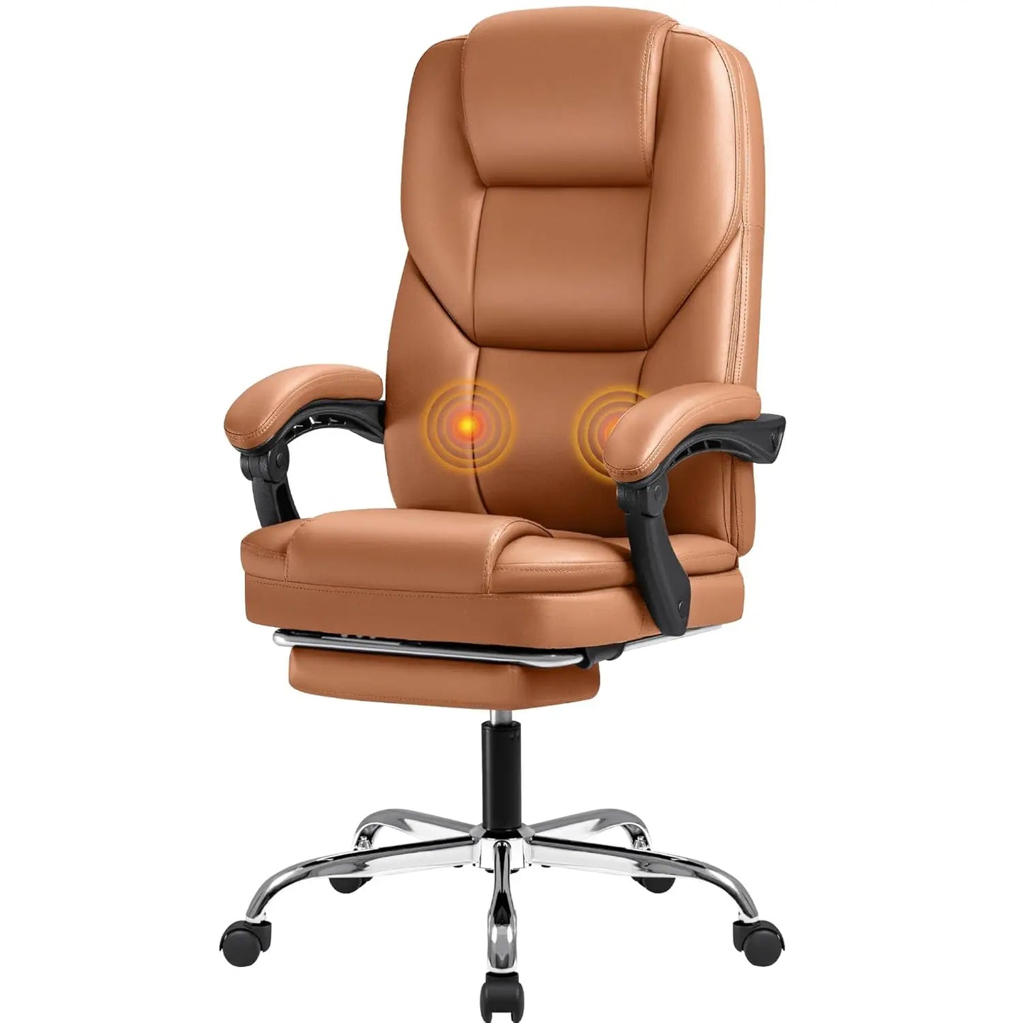 Executive Office Chair With Foot Rest Ergonomic Reclining