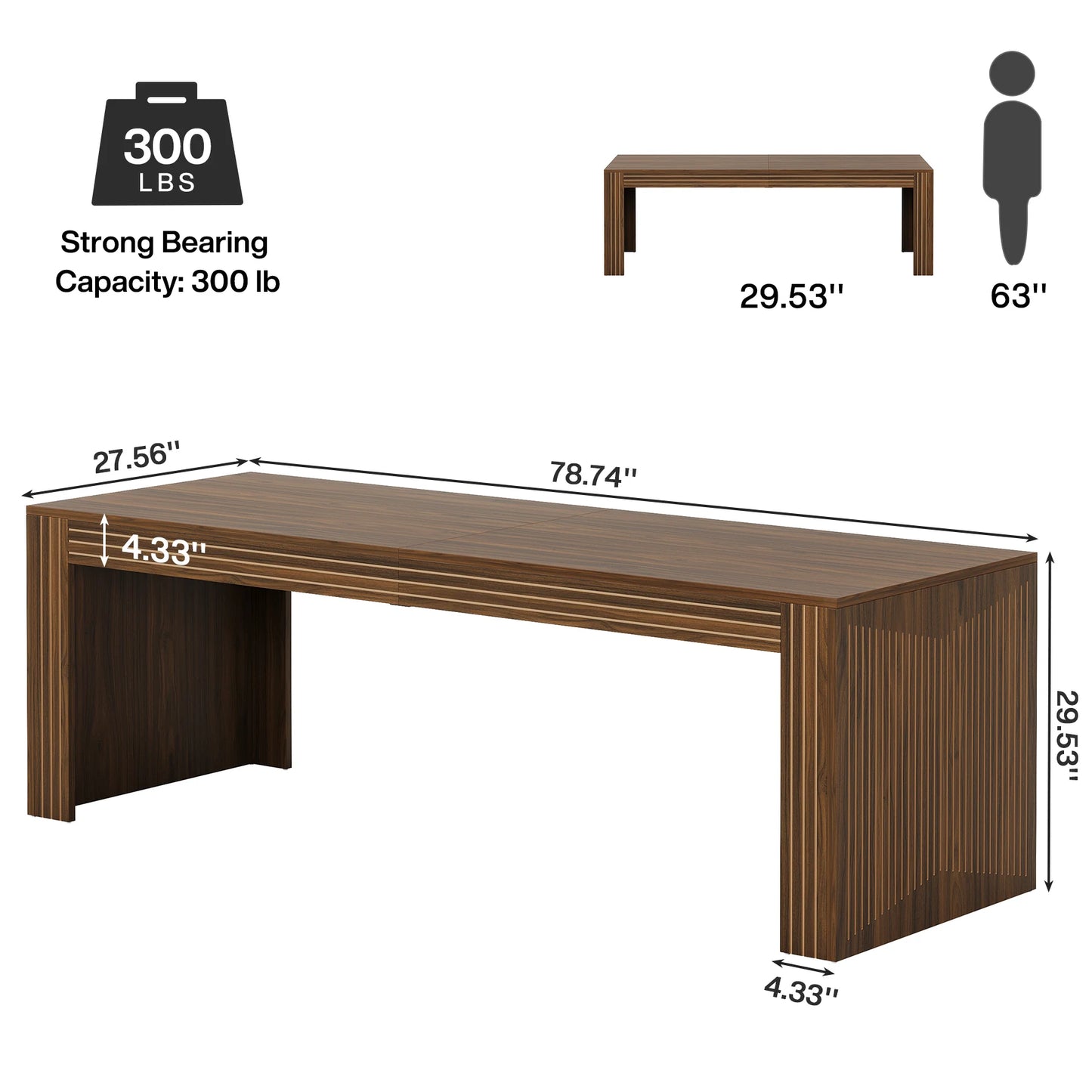 Tribesigns Home Office Desk For Two Person Computer Setup