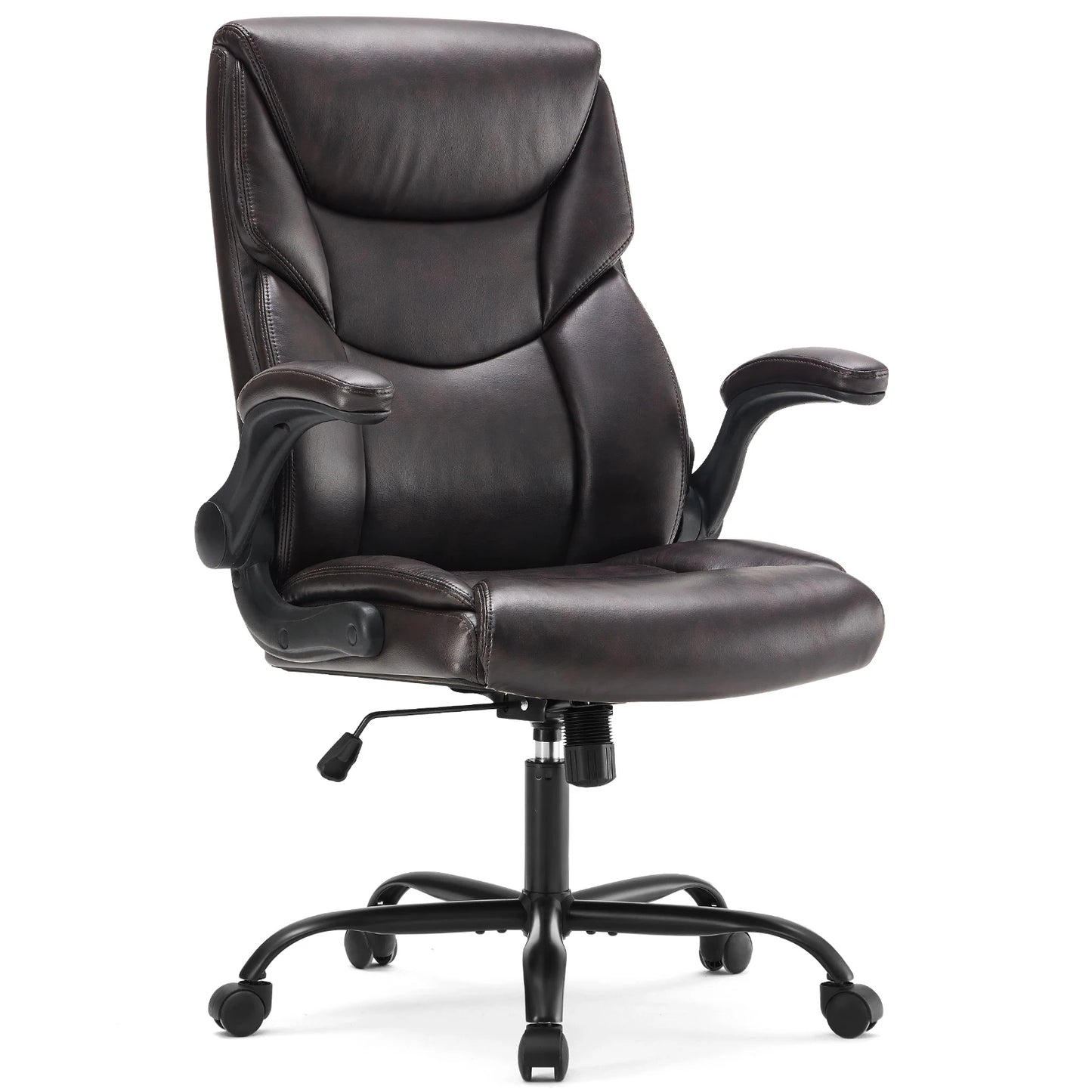 JHK Ergonomic Office Chair With FlipUp Arms And PU Leather