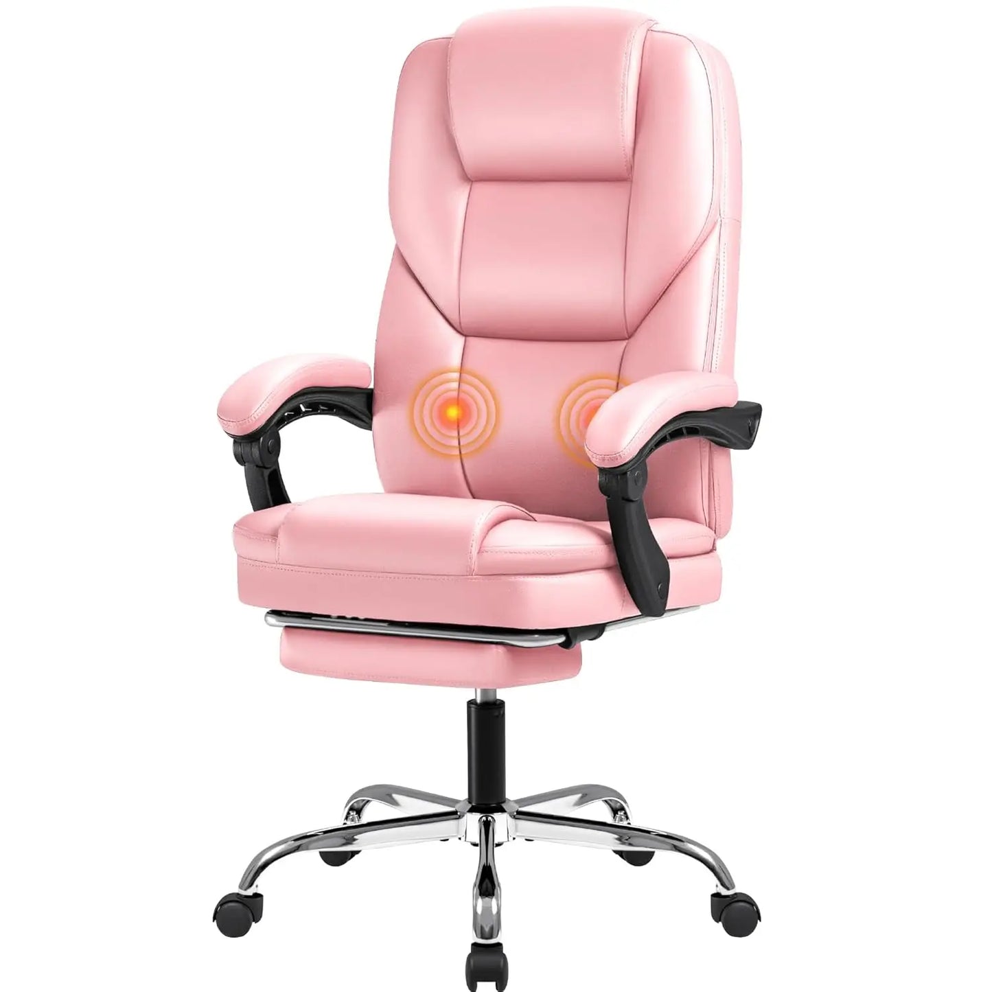 Executive Office Chair With Foot Rest Ergonomic Reclining