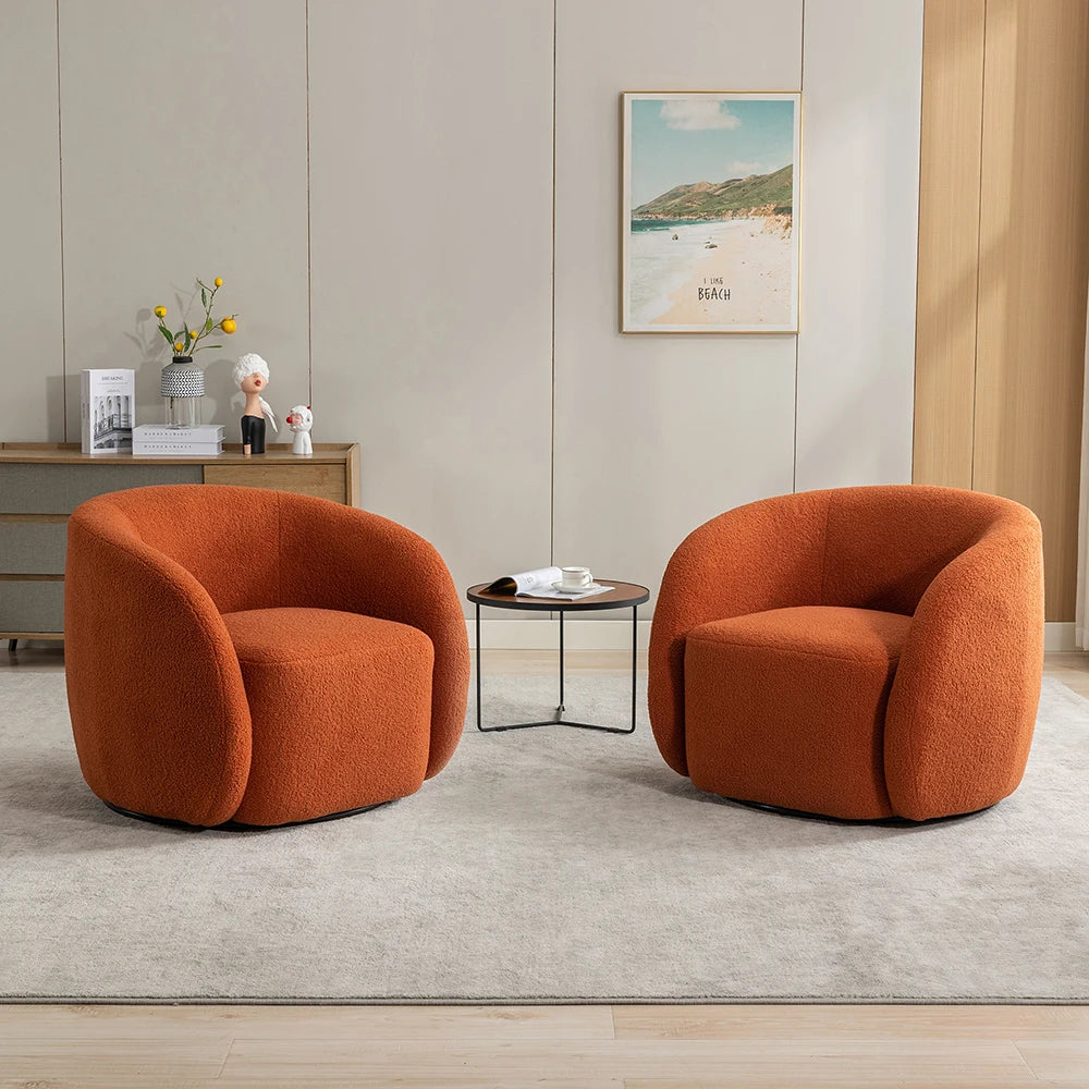 Velvet Swivel Accent Armchairs Set Of 2 For Living Room