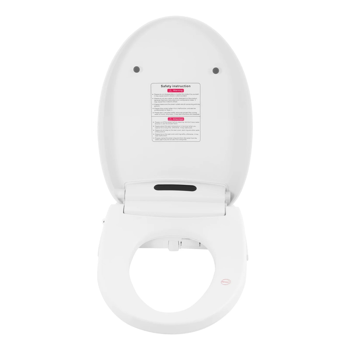 Intelligent Electric Bidet Toilet Seat With Remote Control And Self-Cleaning
