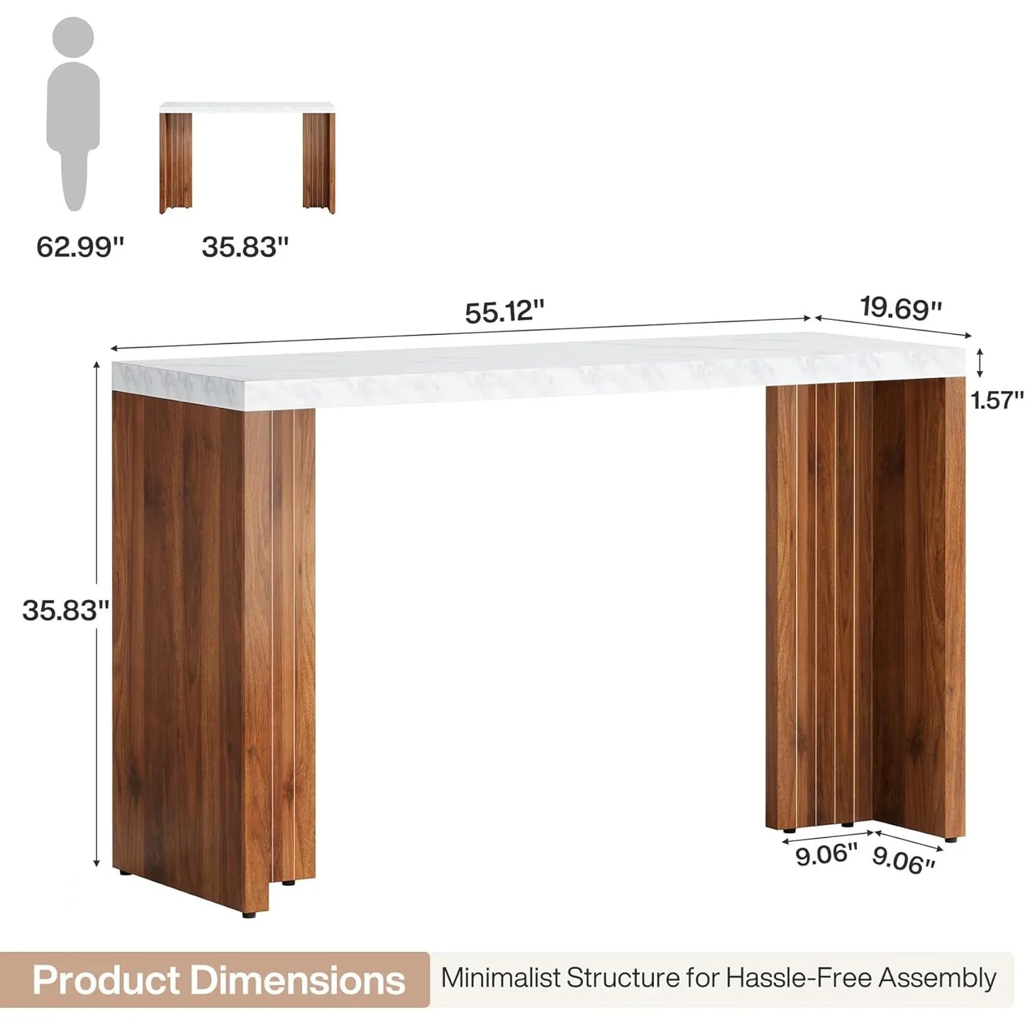Little Tree Modern Freestanding Home Bar Unit for Kitchen and Living Room