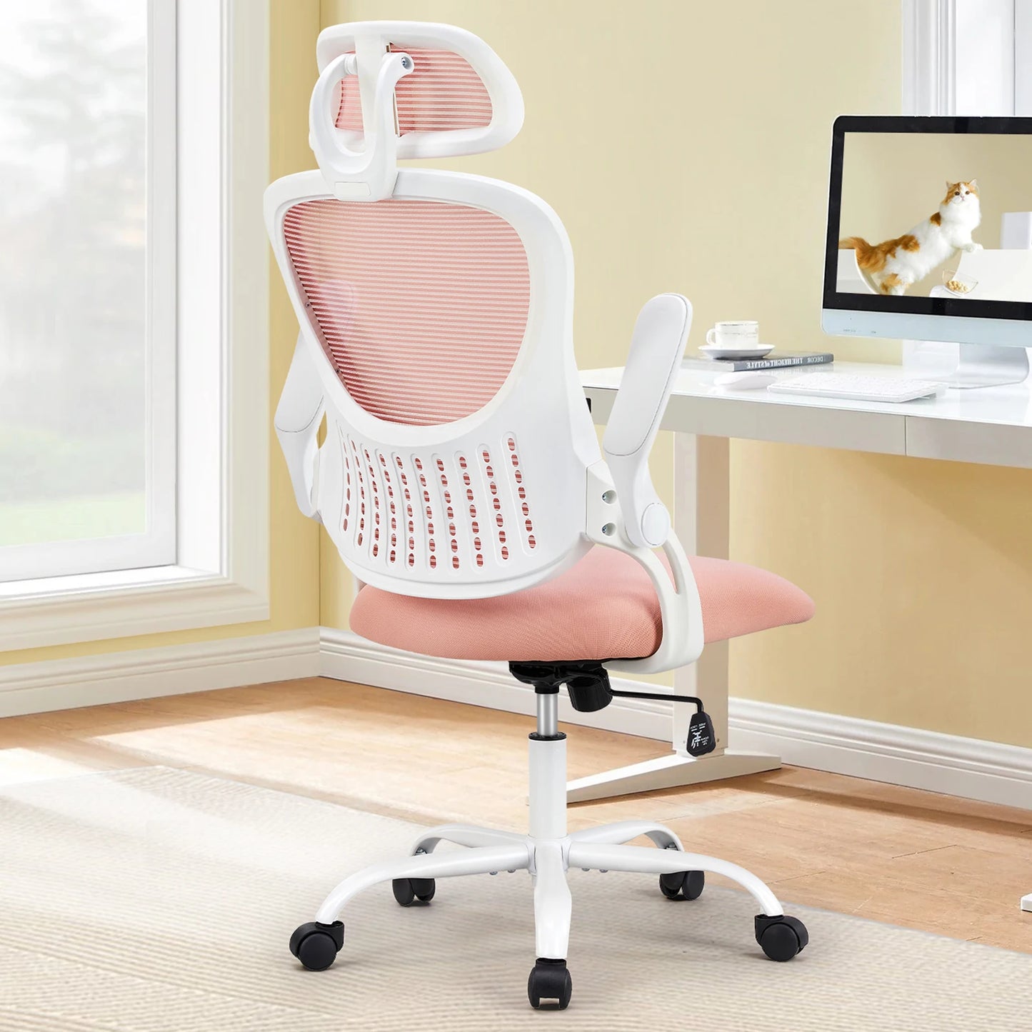 JHKErgonomics Mesh Ergonomic Office Chair with Adjustable Headrest