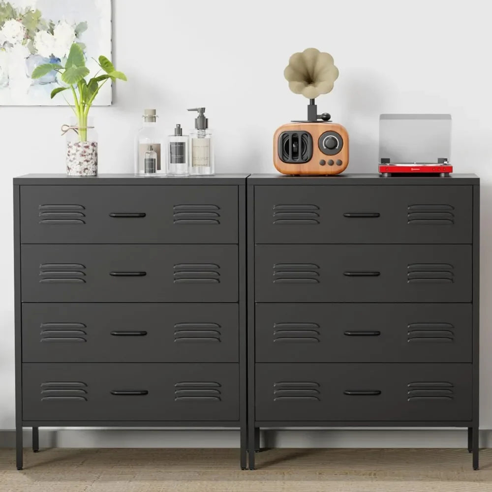 DAFIFY 4 Drawer Dresser Wood Bedroom Chest of Drawers