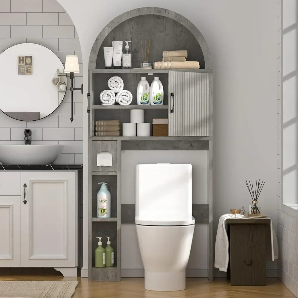 Over Toilet Storage Cabinet Freestanding Bathroom Organizer