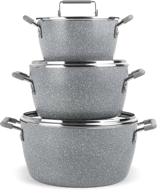 Nonstick Cookware Set With Lids Dishwasher Safe Toxin Free