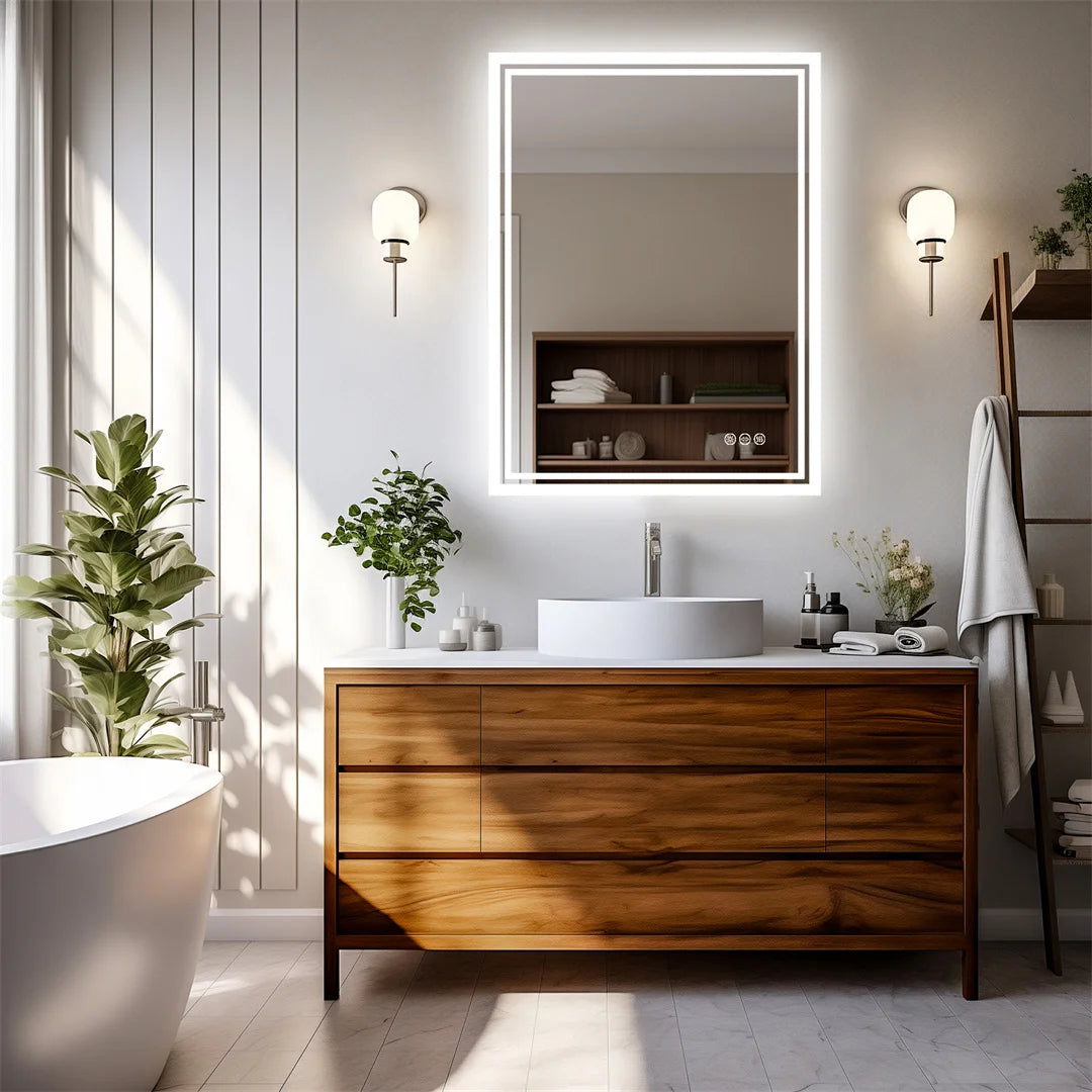 LUVODI Illuminate Bathroom Mirror With Backlit Dimmable Defog