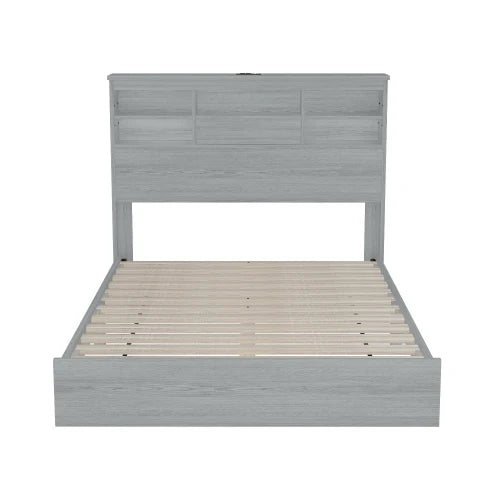 Vintage Wooden Bedroom Set With Bed Frame Nightstands Dresser