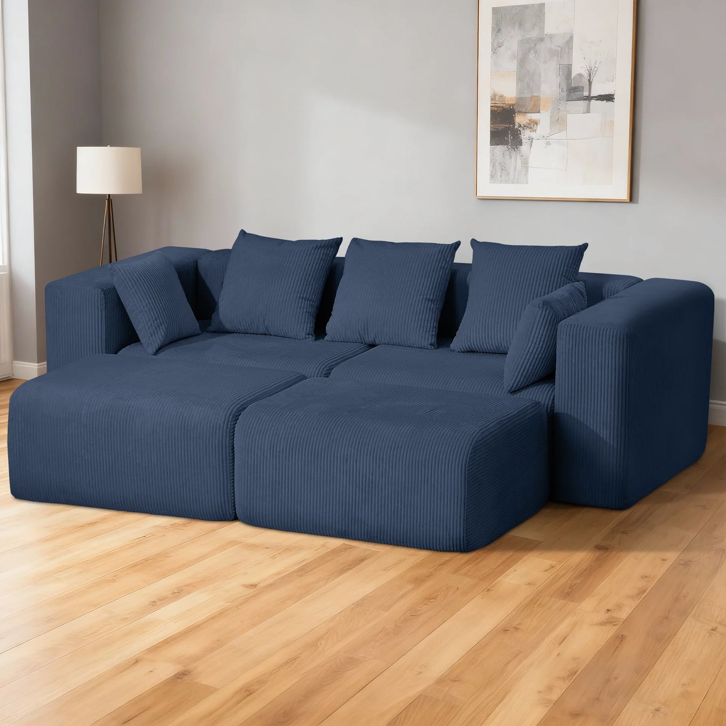 Redlife Cloud Memory Foam Sofa Boneless Deep Seat Modular Sectional