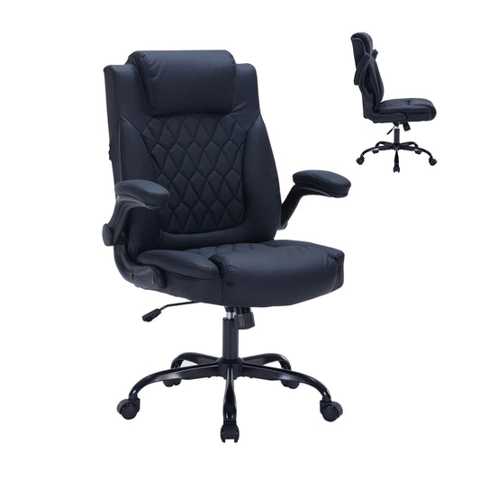 TWISTER.CK Heavy Duty Leather Executive Office Chair With Lumbar Support