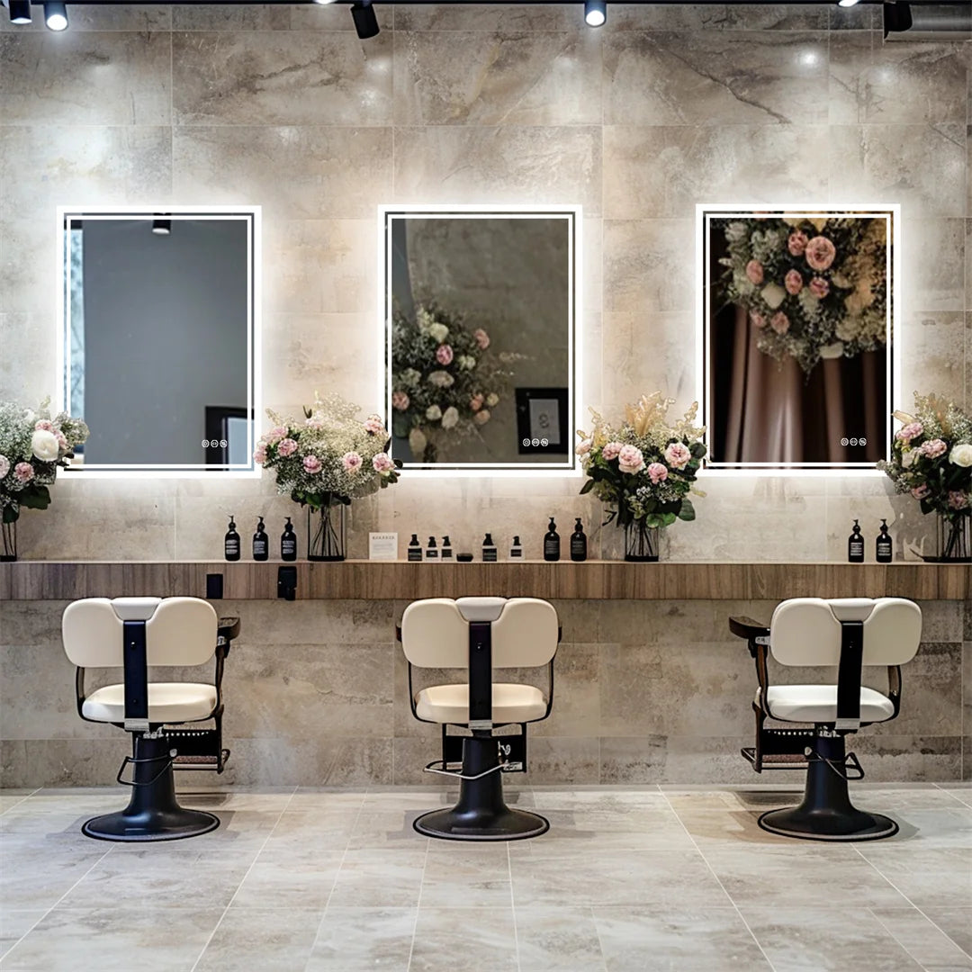 LUVODI Illuminate Bathroom Mirror With Backlit Dimmable Defog