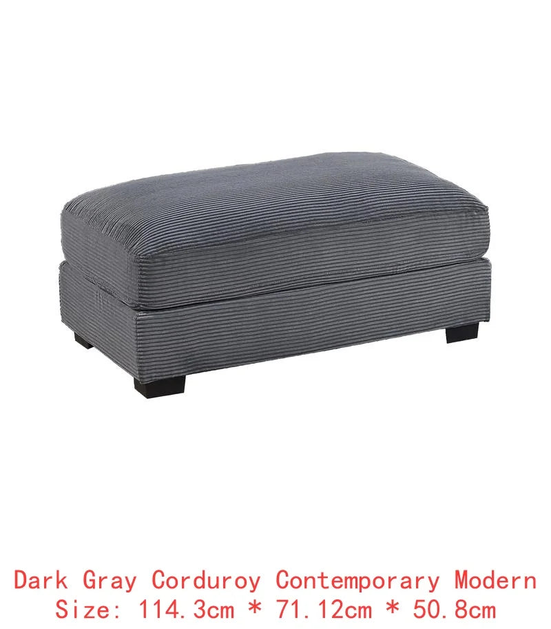 6-Piece Modular Sectional Sofa Set With LAF And RAF Chairs