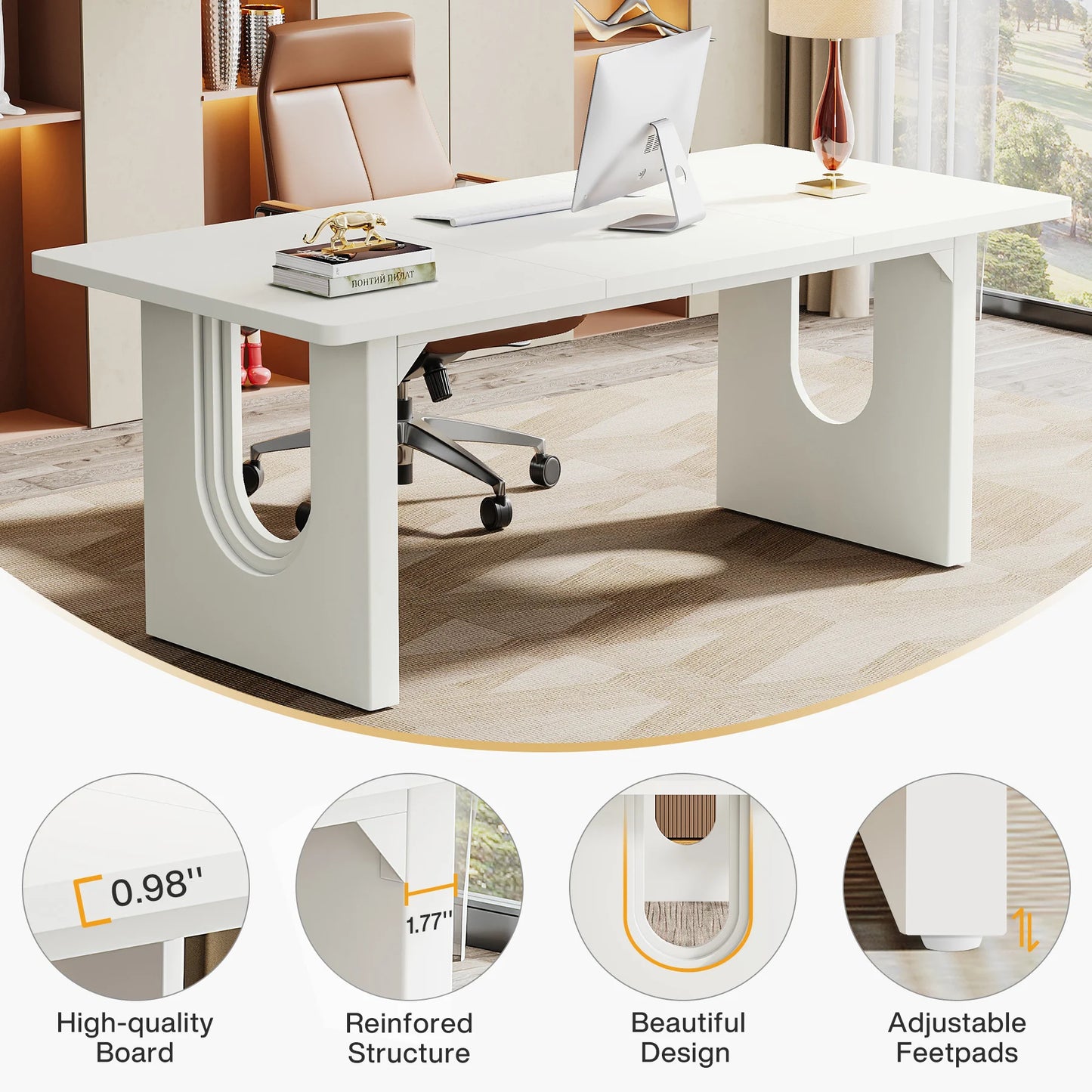 Tribesigns Executive Desk For Office Use And Conference Rooms